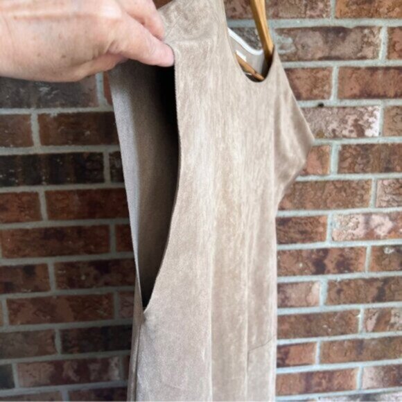 Aritzia * Wilfred Free Nori Faux Suede Shift Dress EUC L - Picture 6 of 15